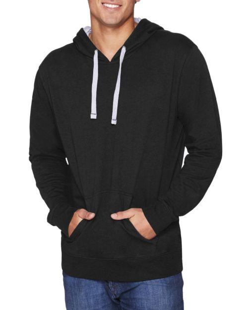 Next Level 9301 - Unisex French Terry Pullover Hoody - MID NY/ HTHR GRY - XS