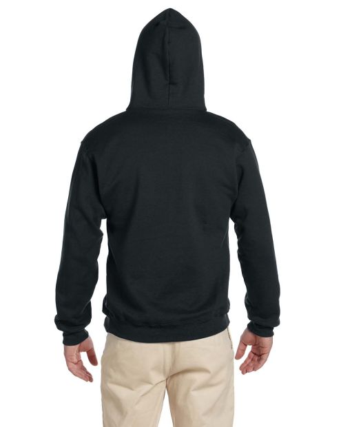 Jerzees 4997 Super Sweats NuBlend Fleece Pullover Hooded Sweatshirt Black XL