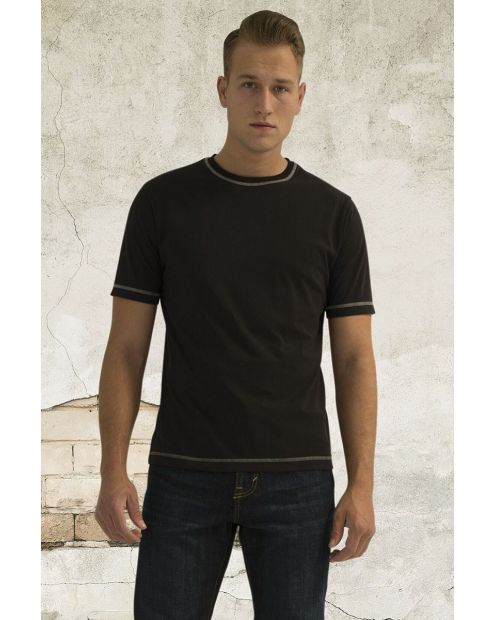 ATC Eurospun ATC0820 Ring Spun Contrast Stitch Short Sleeve
