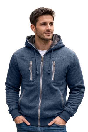 YUGEN BS224- Legacy Faux Fur Full Zip Hoodie